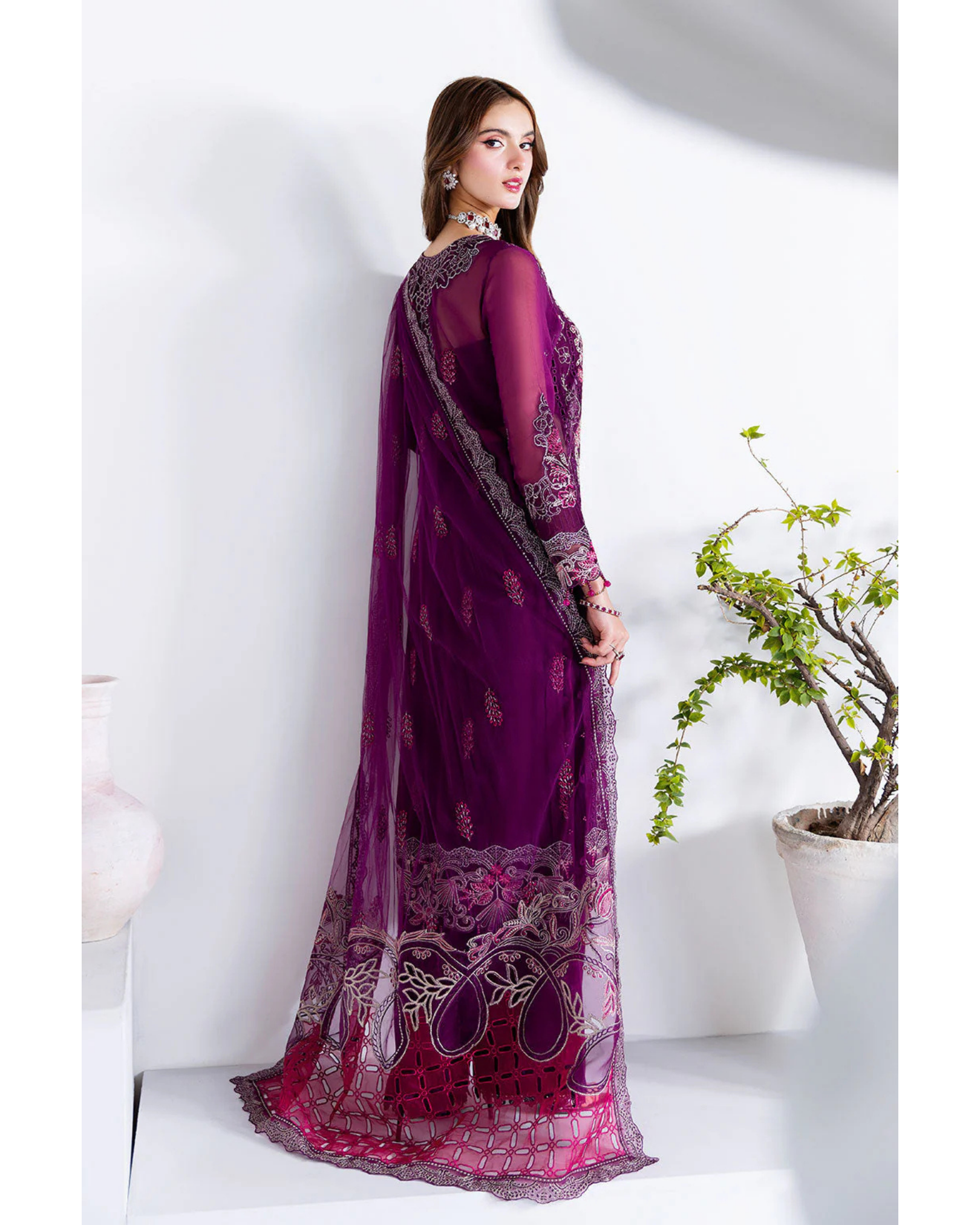 Ramsha - Arzoo Festive Chiffon Collection Vol 2 (Unstitched) | U-206