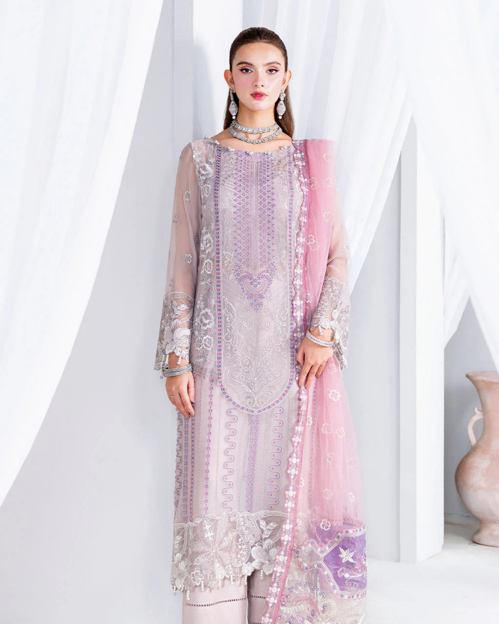 Ramsha - Arzoo Festive Chiffon Collection Vol 2 (Unstitched) | U-209