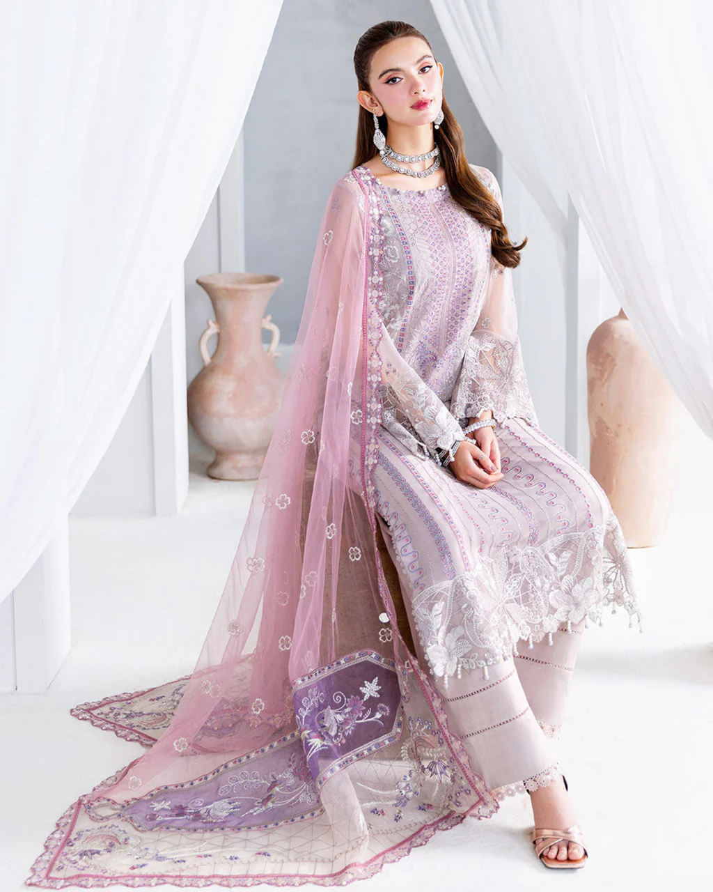 Ramsha - Arzoo Festive Chiffon Collection Vol 2 (Unstitched) | U-209
