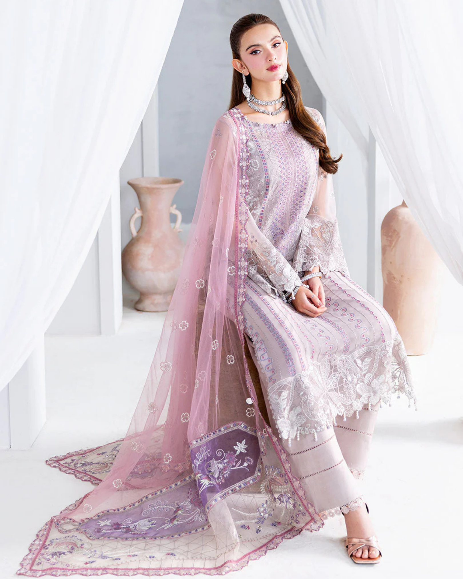 Ramsha - Arzoo Festive Chiffon Collection Vol 2 (Unstitched) | U-209