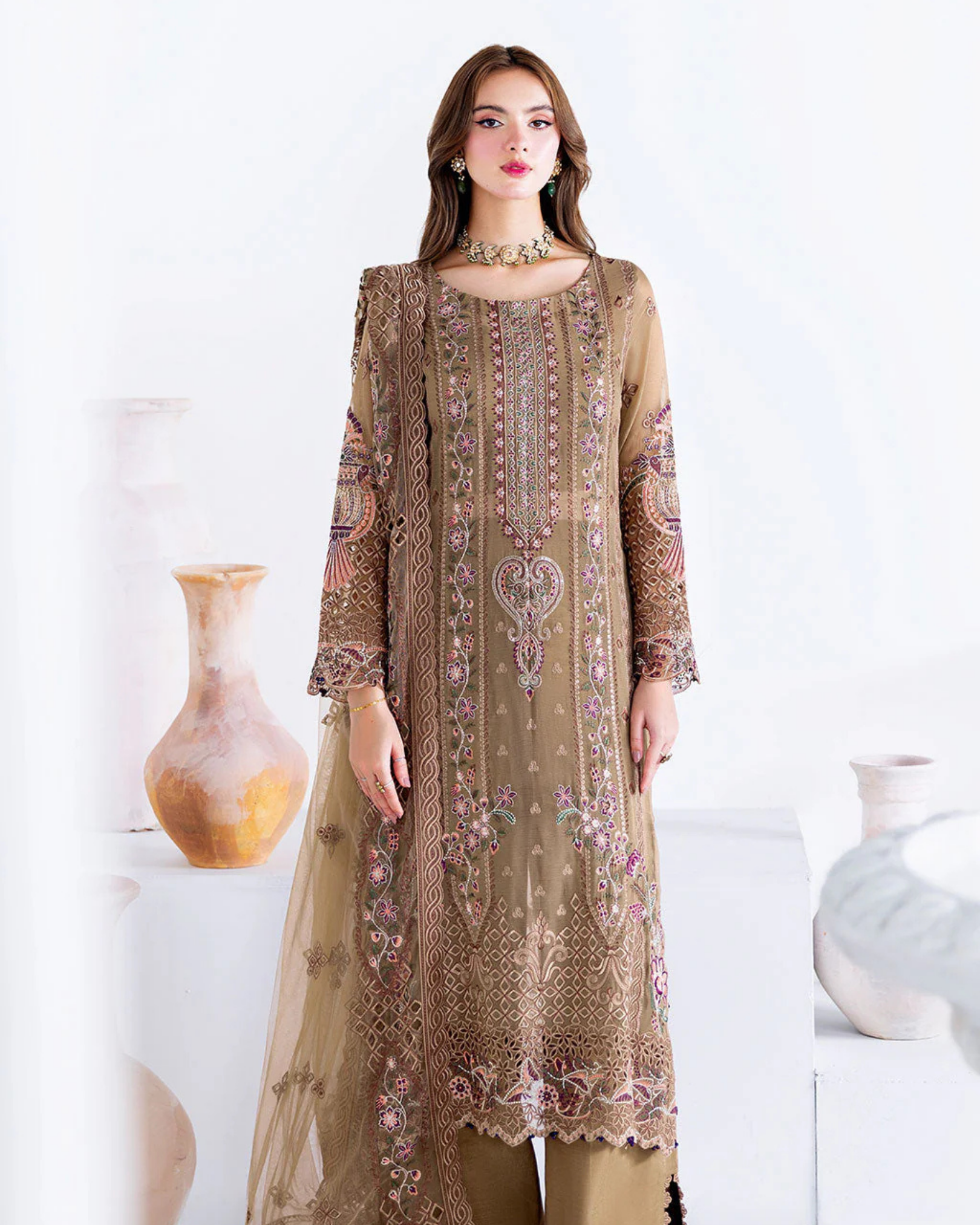Ramsha - Arzoo Festive Chiffon Collection Vol 2 (Unstitched) | U-210