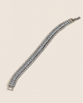 Triple Row Studded Bracelet | Sparkling Anti-Tarnish Party Jewellery