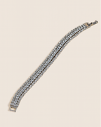 Triple Row Studded Bracelet | Sparkling Anti-Tarnish Party Jewellery