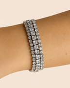 Triple Row Studded Bracelet | Sparkling Anti-Tarnish Party Jewellery